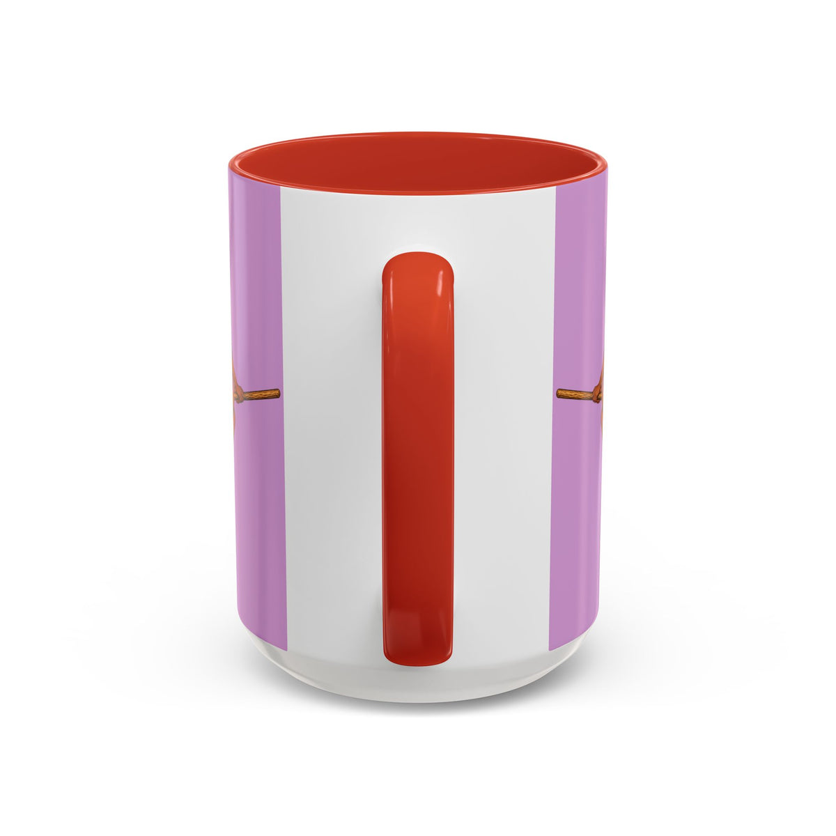 Velvet Vex Pink Accent Mug by CreepyCrafts.boo