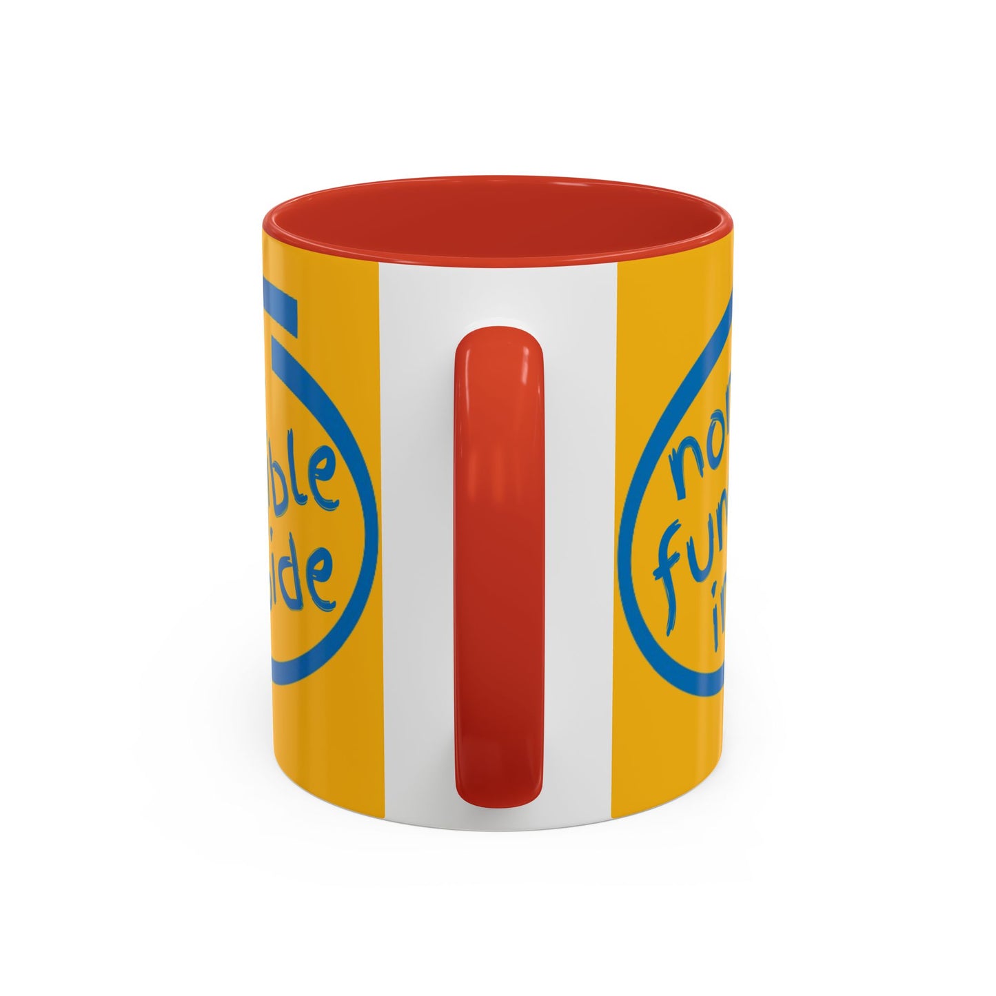 Non-Fungible Inside Yellow Accent Mug by cypherpunkgear.com
