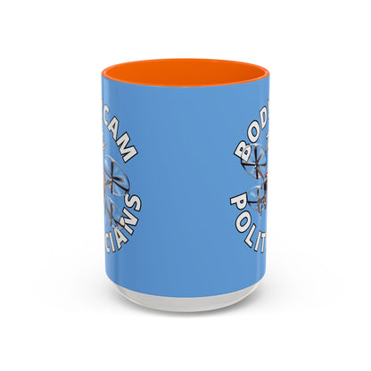 Bodycam the Politicians Drone Light Blue Accent Mug by cypherpunkgear.com