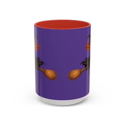 Hazel Hex Purple Accent Mug by CreepyCrafts.boo