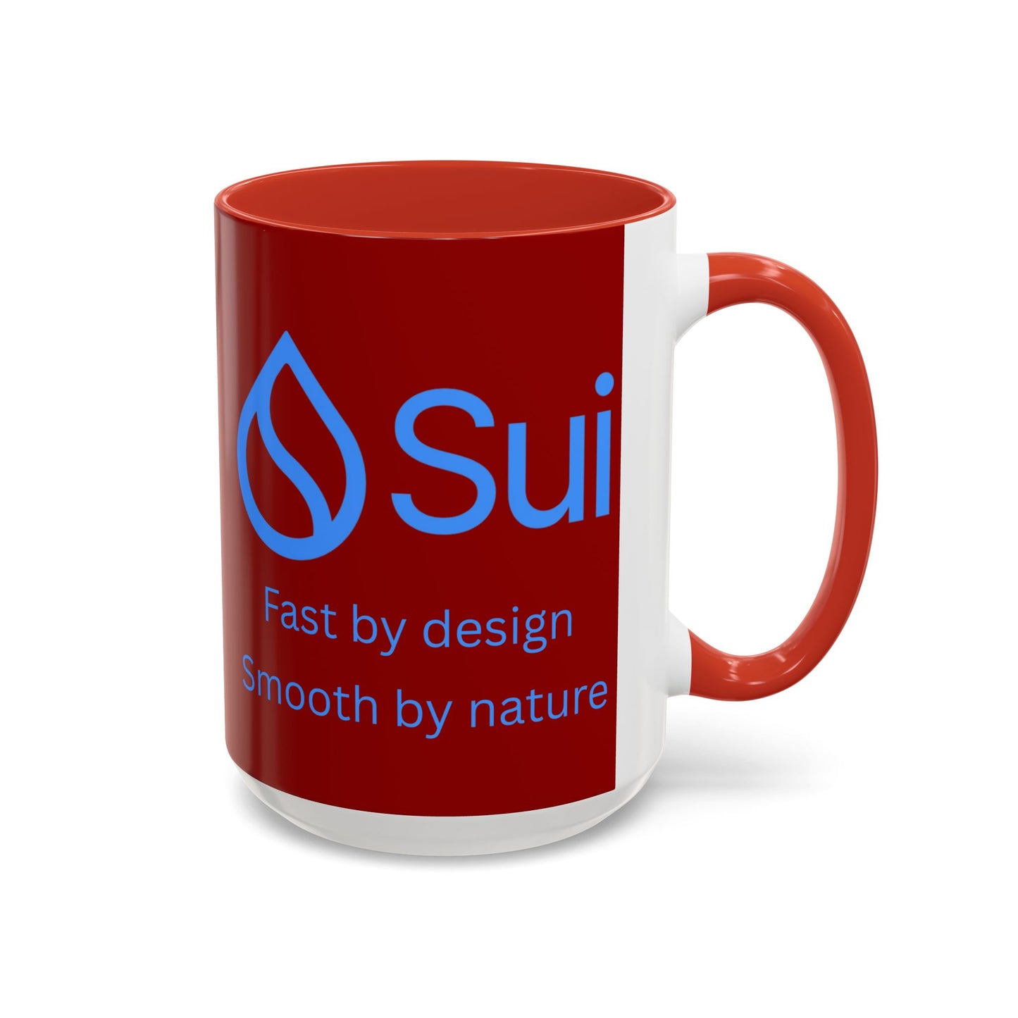 SUI Red Accent Mug by cypherpunkgear.com