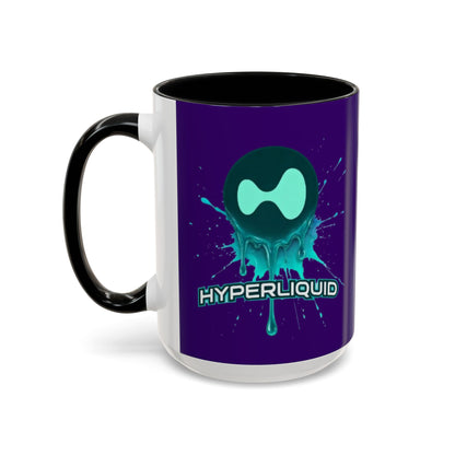 HYPE Drip Dark Purple Accent Mug by cypherpunkgear.com