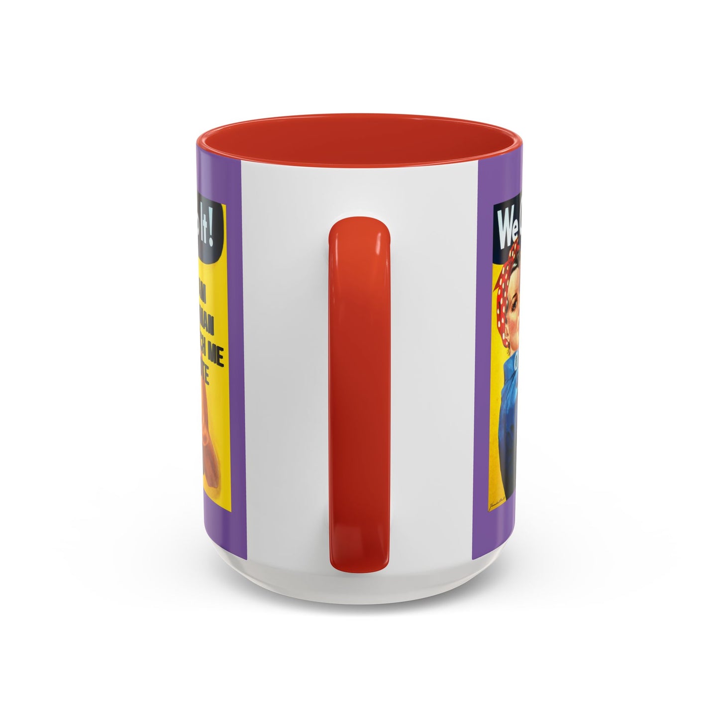 I Am Woman Watch Me Vote Rosie Light Purple Accent Mug by cypherpunkgear.com