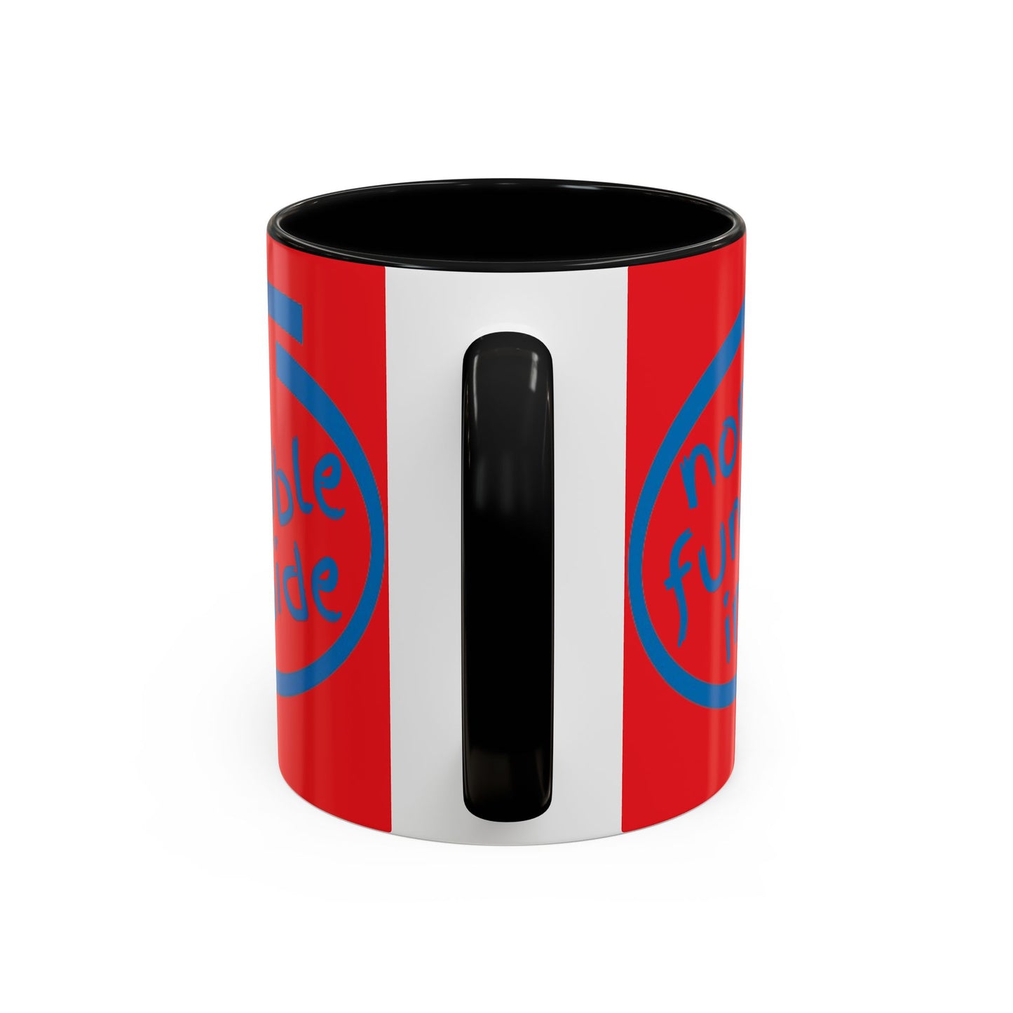 Non-Fungible Inside Red Accent Mug by cypherpunkgear.com