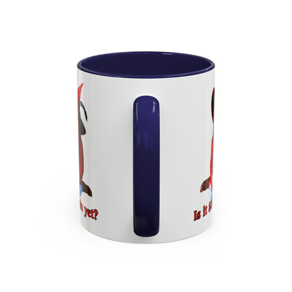 Is it Samhain yet? White Accent Mug by CreepyCrafts.boo