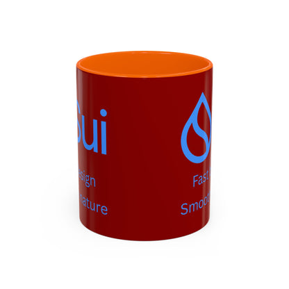 SUI Red Accent Mug by cypherpunkgear.com