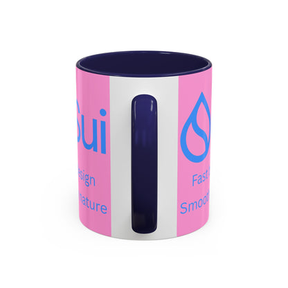 SUI Pink Accent Mug by cypherpunkgear.com