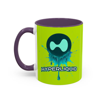 HYPE Drip Yellow Accent Mug by cypherpunkgear.com