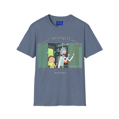 Peace Among Worlds! Dark colors Unisex T-Shirt by cypherpunkgear.com