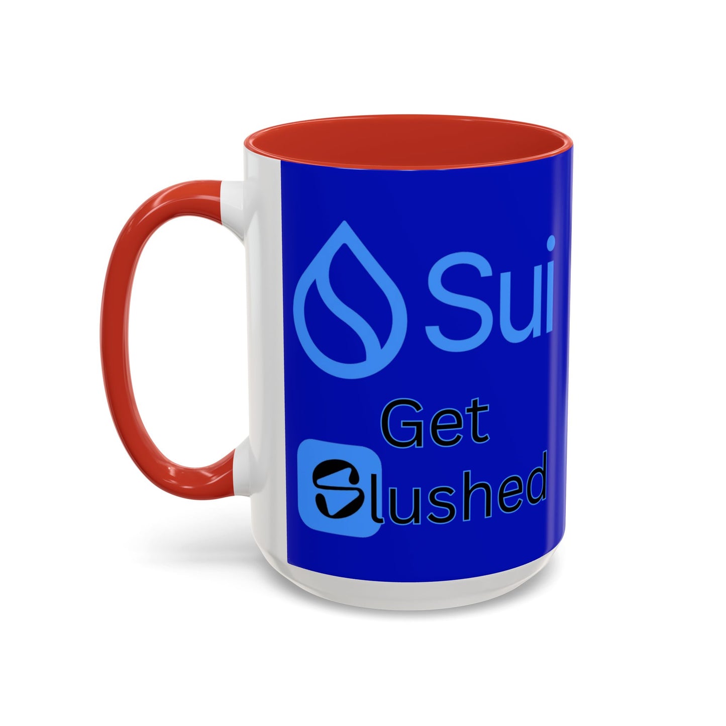 Sui: Get Slushed Dark Blue Accent Mug by cypherpunkgear.com