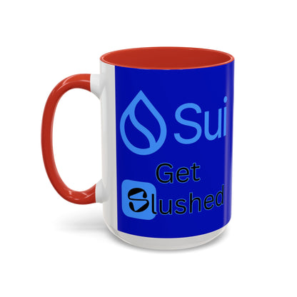 Sui: Get Slushed Dark Blue Accent Mug by cypherpunkgear.com