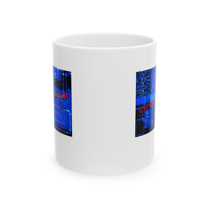 Cypherpunkgear.com logo White Mug by cypherpunkgear.com