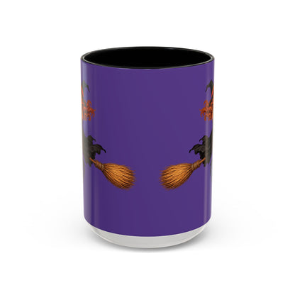 Hazel Hex Purple Accent Mug by CreepyCrafts.boo
