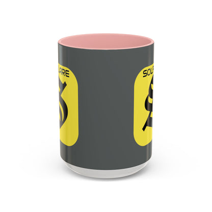 SolflareLogo Grey Accent Mug by cypherpunkgear.com