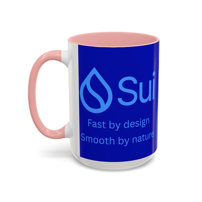 SUI Dark Blue Accent Mug by cypherpunkgear.com