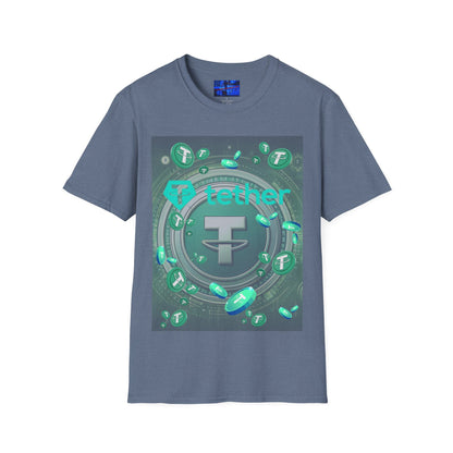 Tether DKcolors Unisex T-Shirt by cypherpunkgear.com