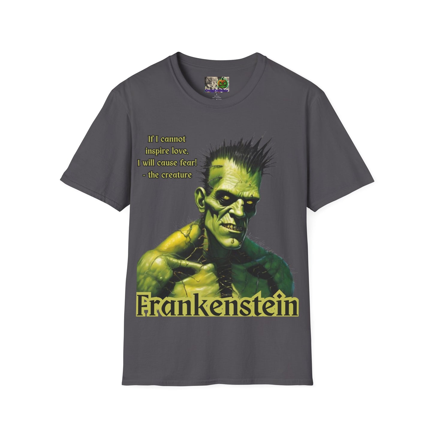Frankenstein's Creature Dark colors Unisex T-Shirt by CreepyCrafts.boo
