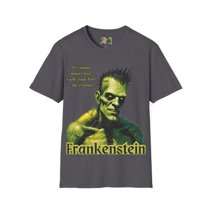 Frankenstein's Creature Dark colors Unisex T-Shirt by CreepyCrafts.boo