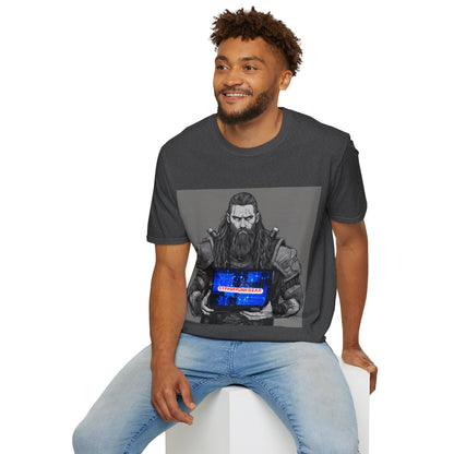 Street Samurai Cyberpunk Unisex T-Shirt by cypherpunkgear