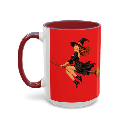 Hazel Hex Red Accent Mug by CreepyCrafts.boo