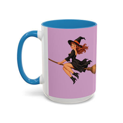 Hazel Hex Pink Accent Mug by CreepyCrafts.boo