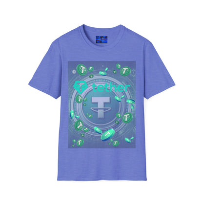 Tether Light colors Unisex T-Shirt by cypherpunkgear.com