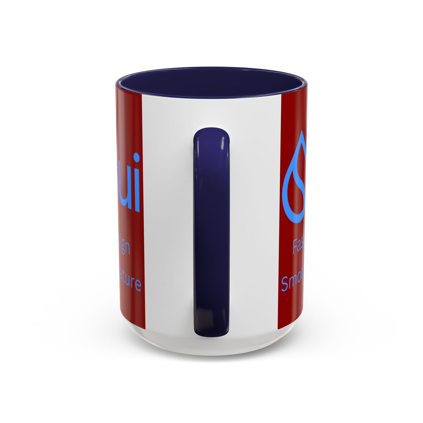 SUI Red Accent Mug by cypherpunkgear.com