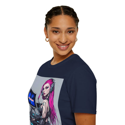 Netrunner Cyberpunk DKcolors Unisex T-Shirt by cypherpunkgear.com