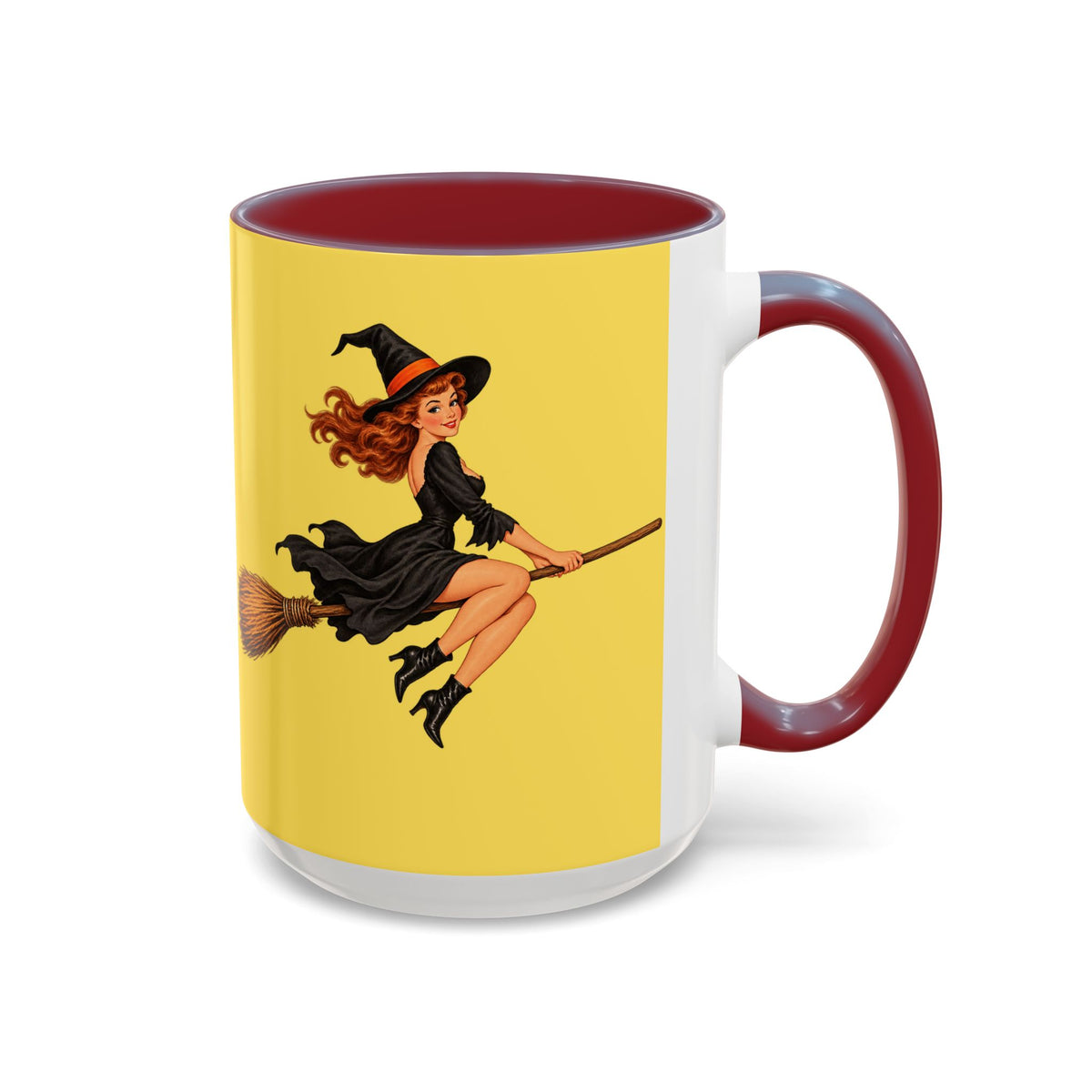 Hazel Hex Yellow Accent Mug by CreepyCrafts.boo