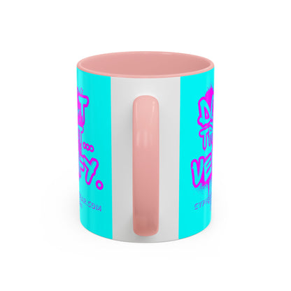 Don't Trust...Verify. Cyan Accent Mug by cypherpunkgear.com