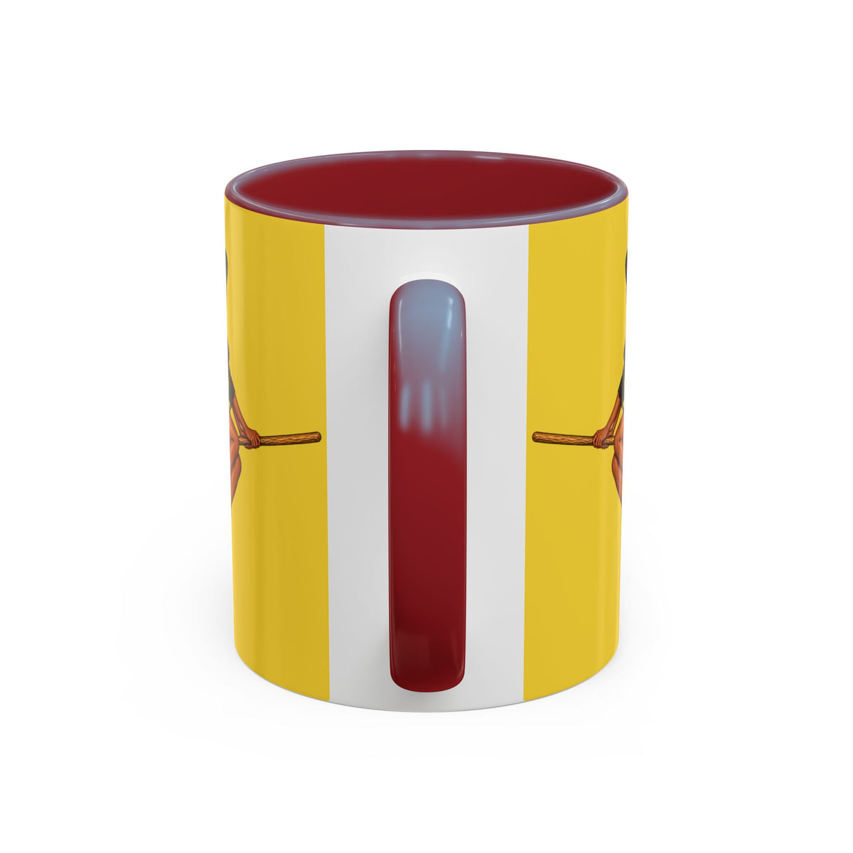 Velvet Vex Yellow Accent Mug by CreepyCrafts.boo