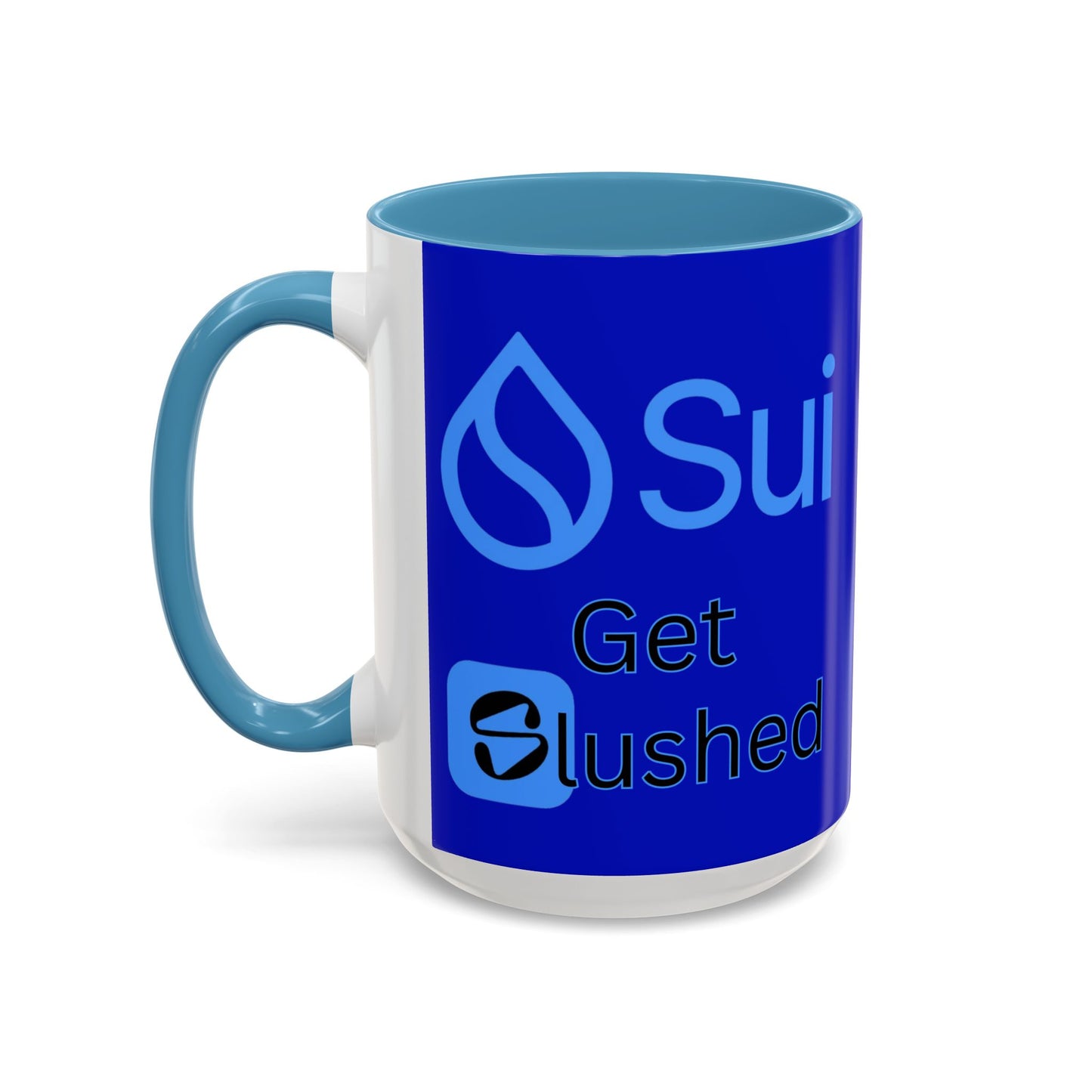 Sui: Get Slushed Dark Blue Accent Mug by cypherpunkgear.com