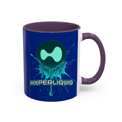 HYPE Drip Blue Accent Mug by cypherpunkgear.com