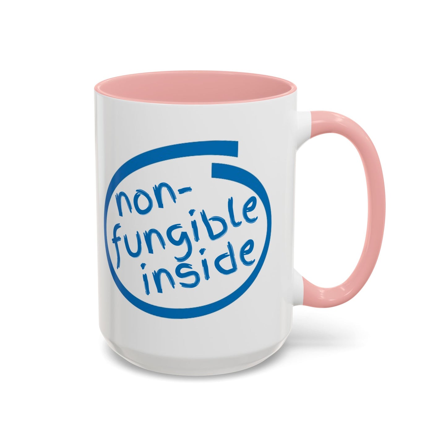 Non-Fungible Inside White Accent Mug by cypherpunkgear.com