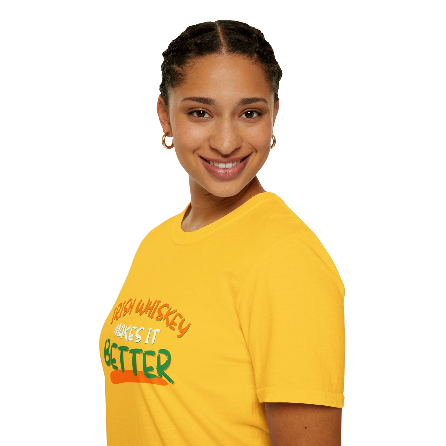Irish Whiskey makes it better OWGfont LTcolors Unisex T-Shirt by cypherpunkgear.com