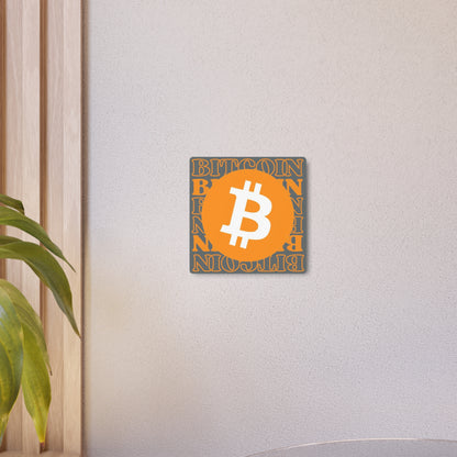 Bitcoin Bitcoin Bitcoin (BTC) Metal Art Sign by cypherpunkgear