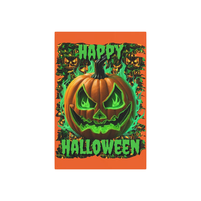 Happy Halloween Green Jack Metal Art Sign by CreepyCrafts.boo