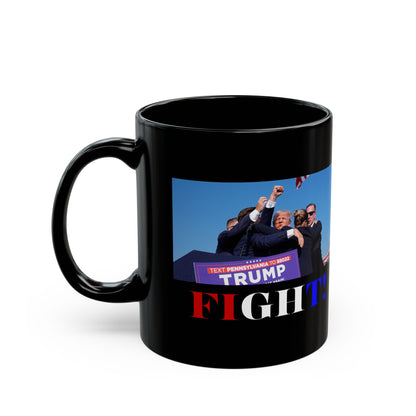 Fight! Black Mug by cypherpunkgear