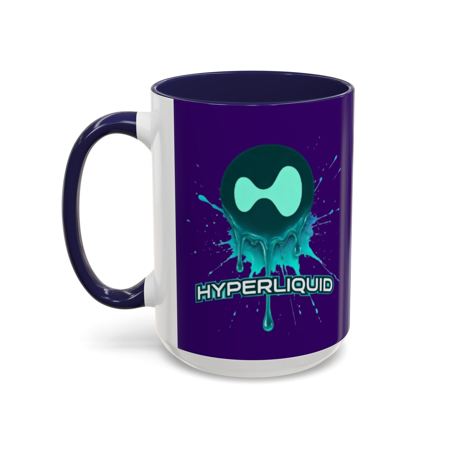HYPE Drip Dark Purple Accent Mug by cypherpunkgear.com