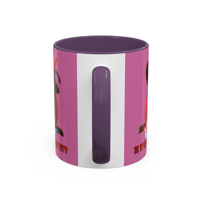 Is it Halloween yet? Pink Accent Mug by CreepyCrafts.boo