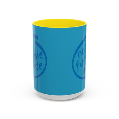 Non-Fungible Inside Turquoise Accent Mug by cypherpunkgear.com