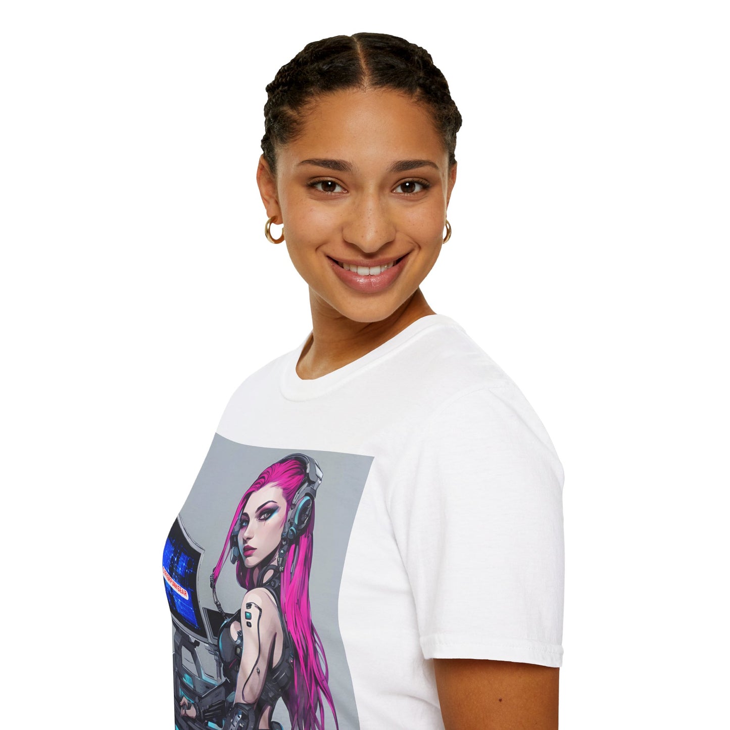 Netrunner Cyberpunk Light colors Unisex T-Shirt by cypherpunkgear.com