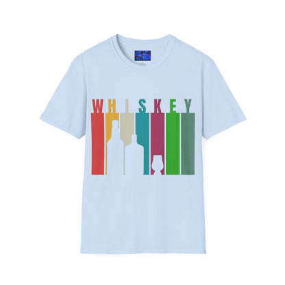 Whiskey spelled with an 'e' Light colors Unisex T-Shirt by cypherpunkgear.com