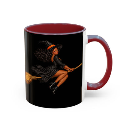 Velvet Vex Black Accent Mug by CreepyCrafts.boo