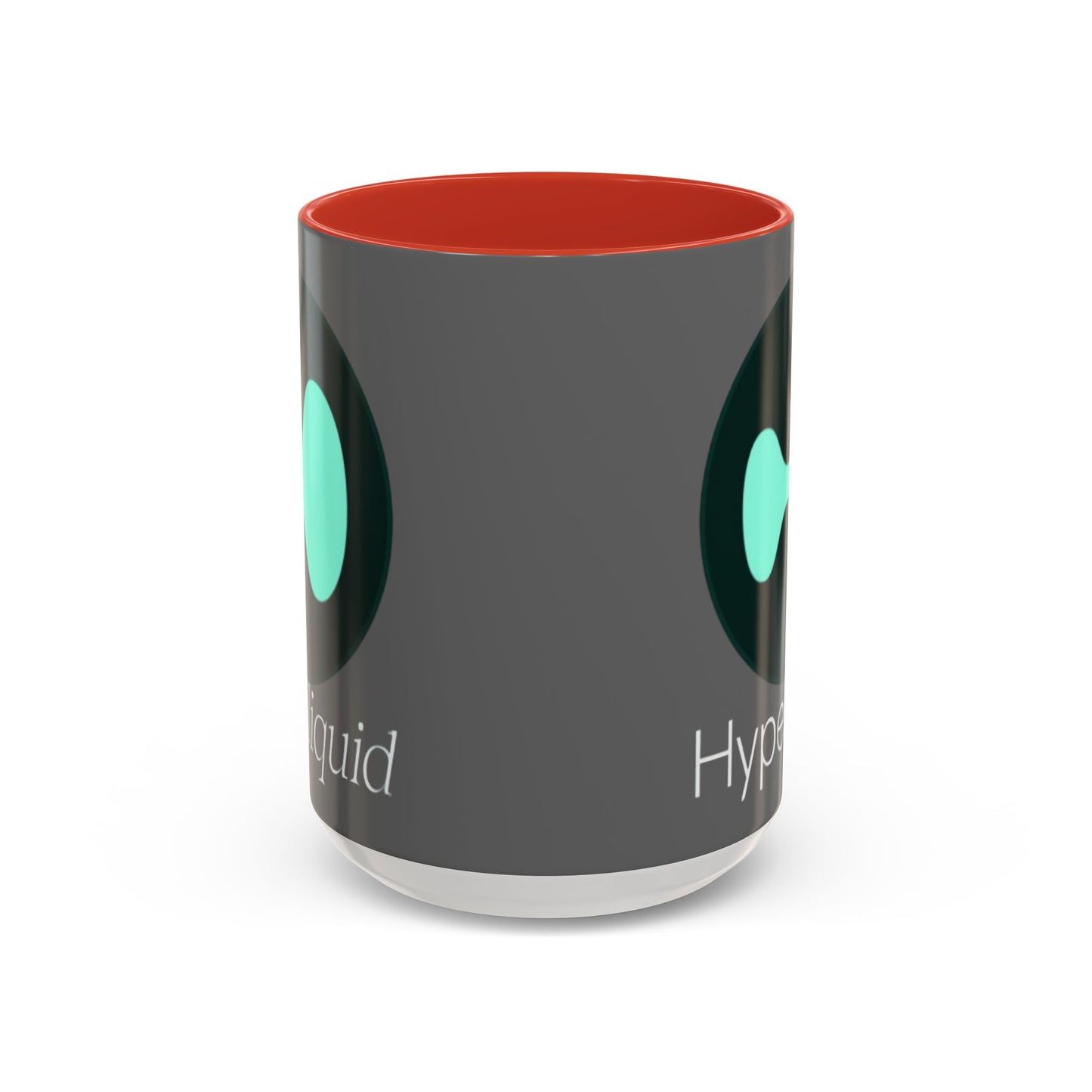 Hyperliquid White font Grey Accent Mug by cypherpunkgear.com
