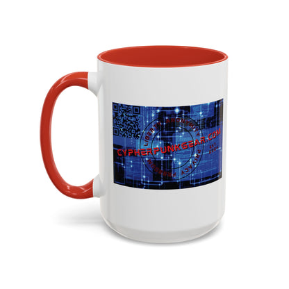 Cypherpunkgear.com logo Accent Mug by cypherpunkgear.com