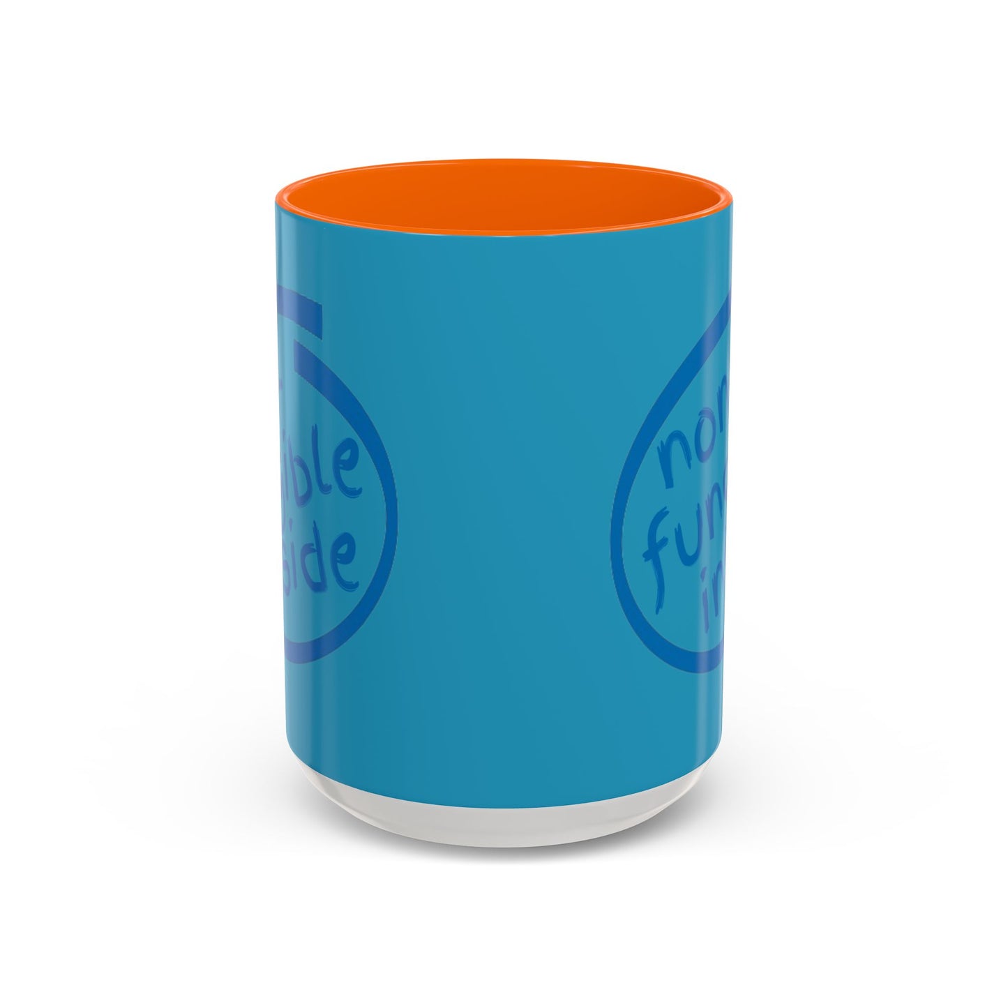 Non-Fungible Inside Turquoise Accent Mug by cypherpunkgear.com