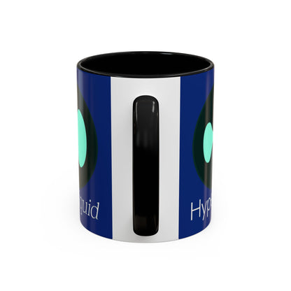 Hyperliquid White font Blue Accent Mug by cypherpunkgear.com