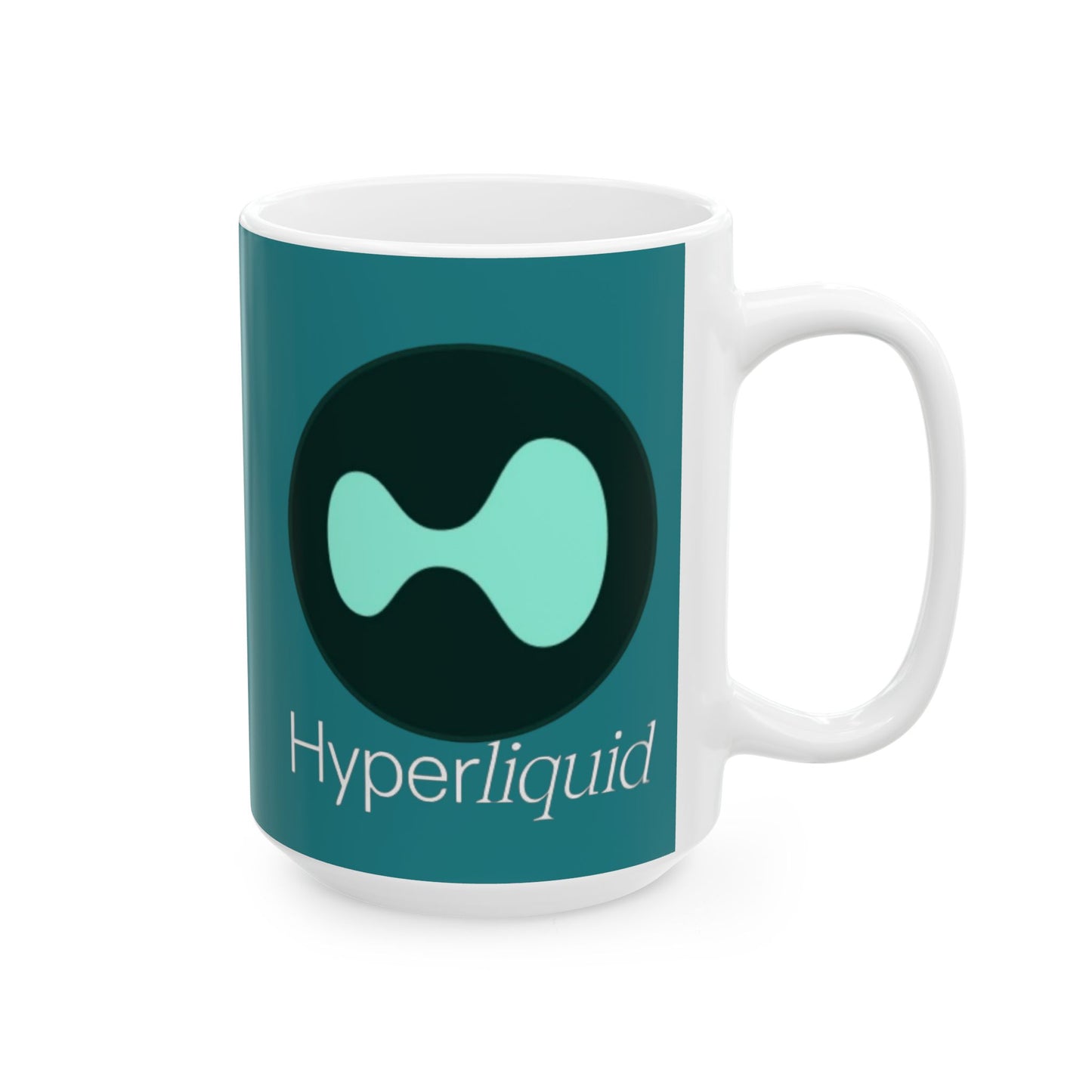 Hyperliquid White font Hyperliquid Mug by cypherpunkgear.com