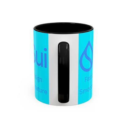 SUI Light Blue Accent Mug by cypherpunkgear.com